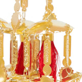 Golden & Red Tassels Minimal Layered Ceremonial Kaleera