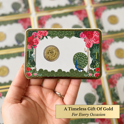 50mg 24K Gold Rose Coin – Premium Gift Box
