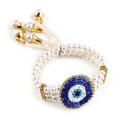 Pair Rakhi - Evil Eye  Rakhi  With Pearls