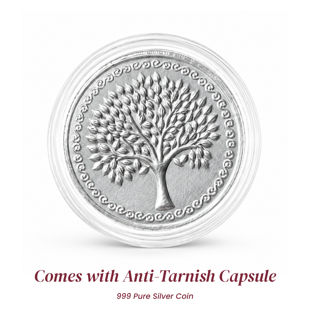 999 Pure Silver 1 Gram Banyan Tree Silver Coin