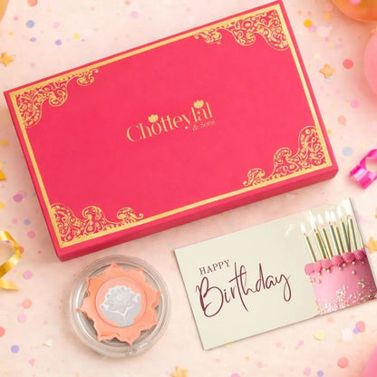 Lotus In Hand, Rose Gold Finish, Lotus Shape, Single (5 g), 999 Purity Silver Coin - Birthday Gifts