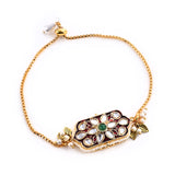 Pair Rakhi - Beatiful Kundan , Pearl  Work