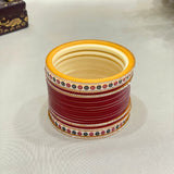 Pure Pearl Golden Glisten Dark Red Chooda