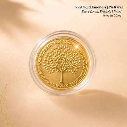 A Golden Gesture - 0.25mg Gold Coin with Card - Add Logo
