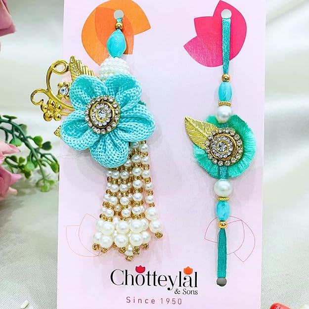 Pair Rakhi - Big Flower Design