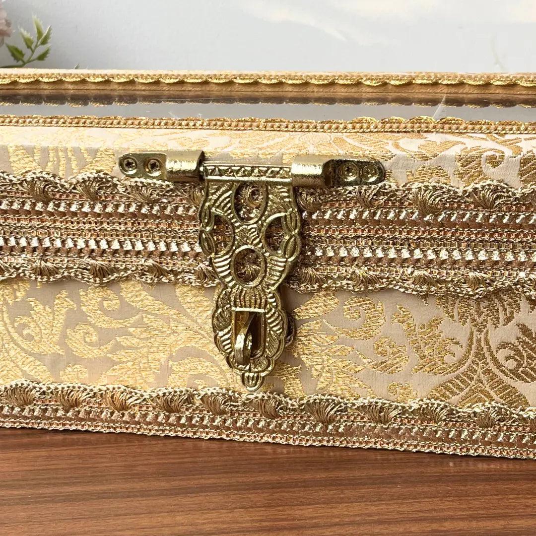 Traditional Golden Chooda Box for Wedding Ceremonies