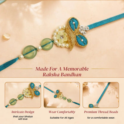 Tied In Teal - Men's Rakhi
