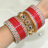 Pure Pearl Royal Radiance Kundan Red Chooda