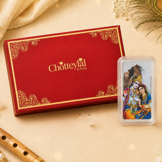 Shri Radha Krishna Ji, UV Printed, Bar Shape, Single (10 g)