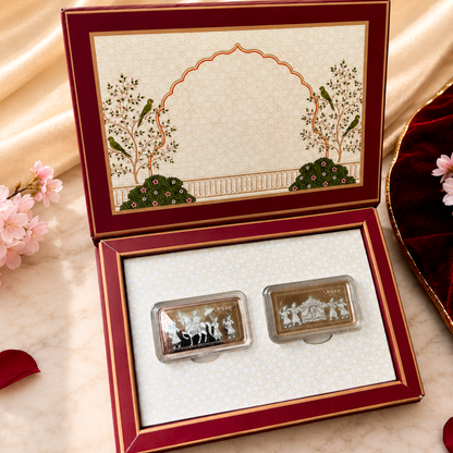 Two Elephant & Doli Silver Coin Gift Box Set of 2 | 10g Each