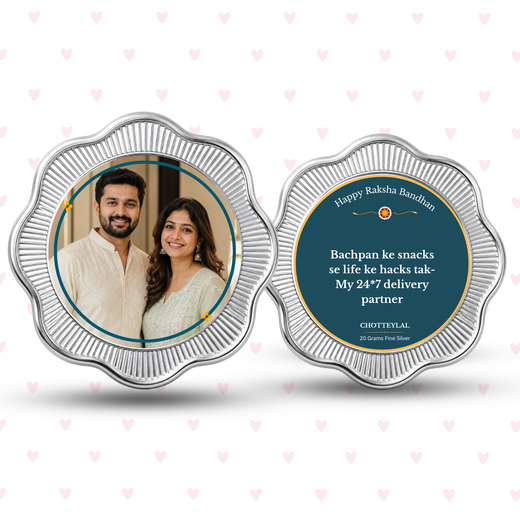 My Food Delivery Partner – Personalised Photo Silver Coin Raksha Bandhan Gift