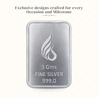 Festival Of Lights — 5g Silver Bar, Add Your Company Logo