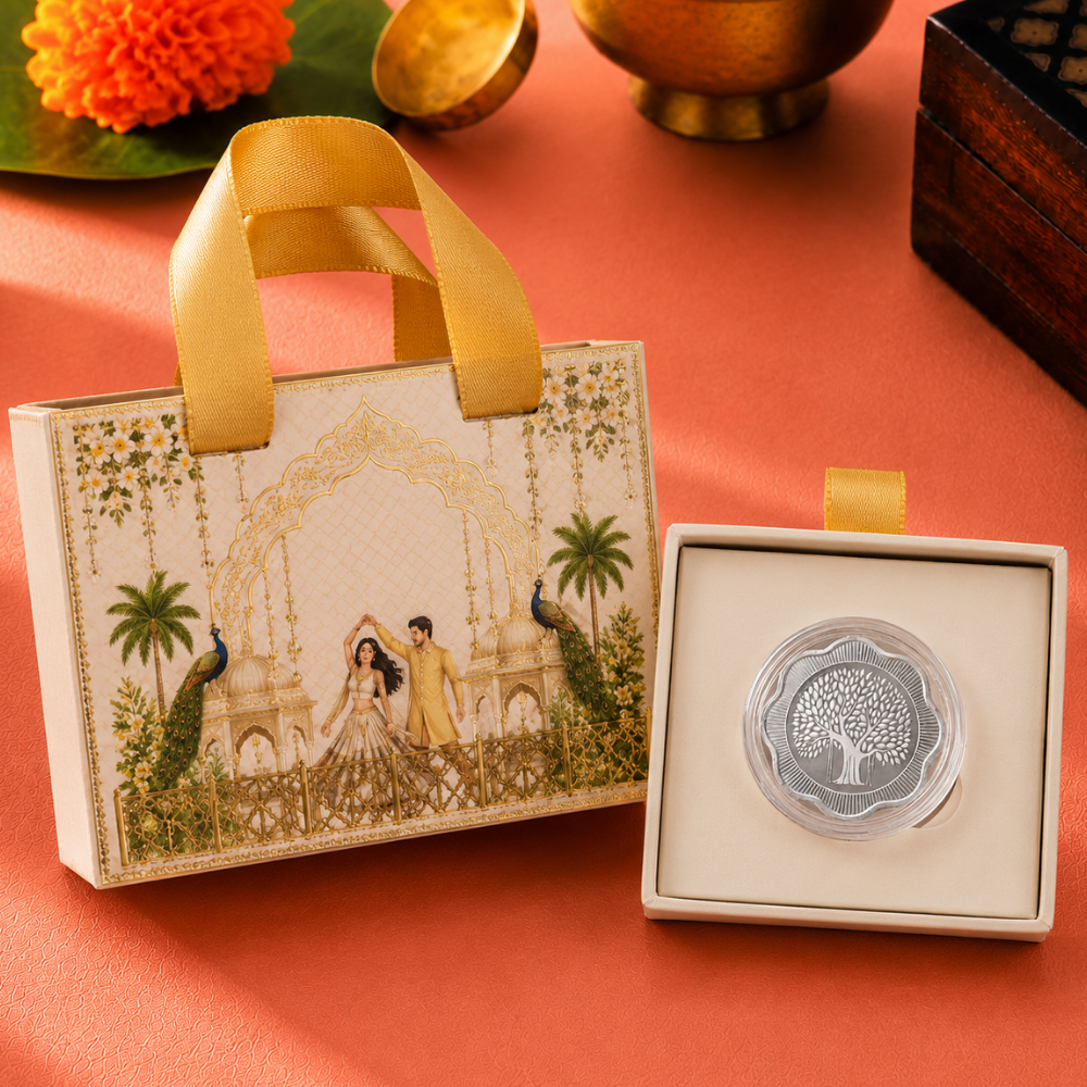 Flower Shape Banyan Tree 10g Silver coin