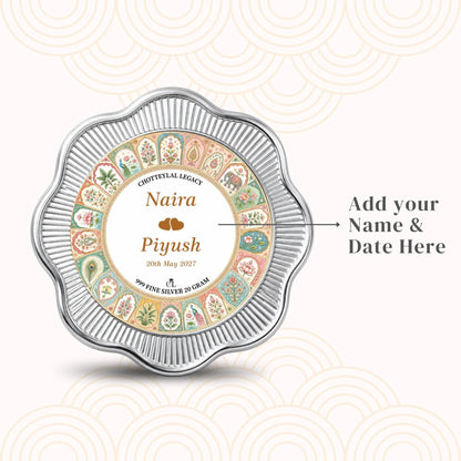 Chotteylal & Sons Customised Royal Wedding Silver Coin