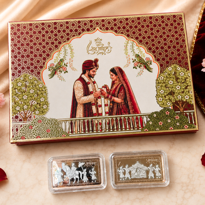 Two Elephant & Doli Silver Coin Gift Box Set of 2 | 10g Each