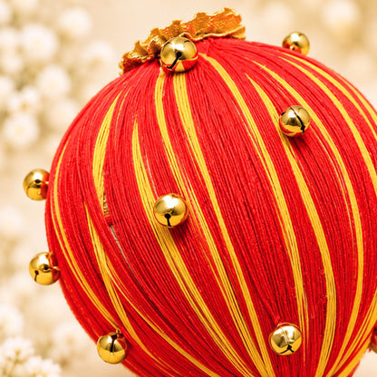 Red & Gold Ghungroo Nariyal