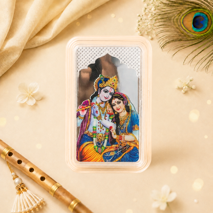 Shri Radha Krishna Ji, UV Printed, Bar Shape, Single (10 g)