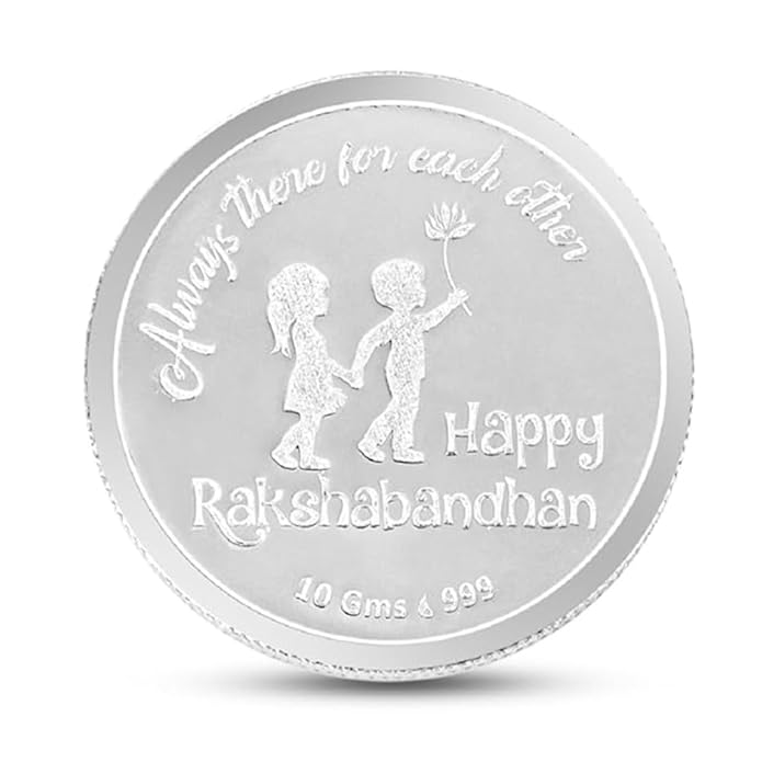 Silver Rakhi Coin- 10 grams 999 purity