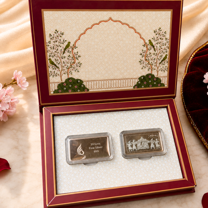 Two Elephant & Doli Silver Coin Gift Box Set of 2 | 10g Each