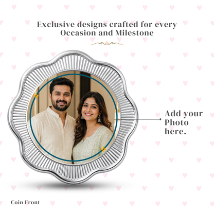My Food Delivery Partner – Personalised Photo Silver Coin Raksha Bandhan Gift