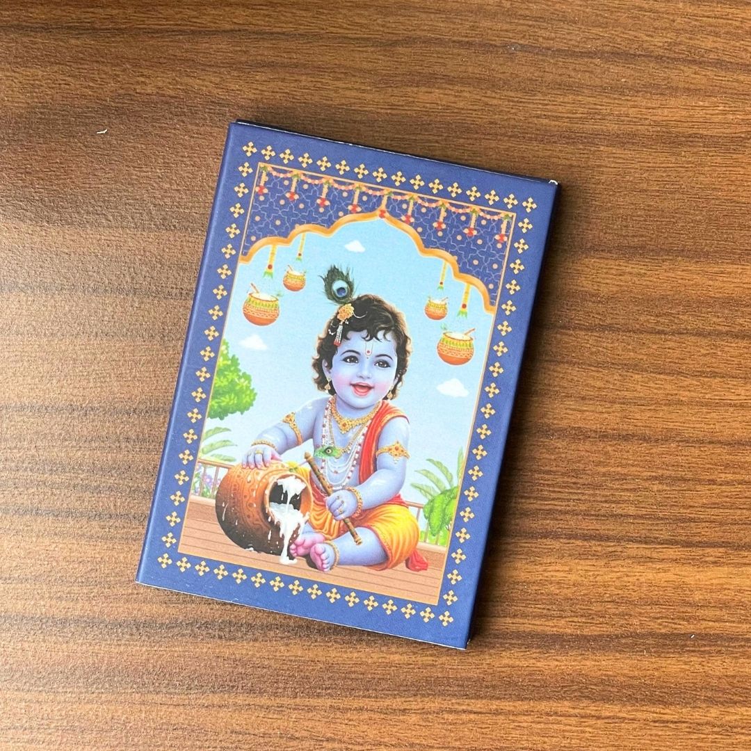 Little Krishna, Silver, UV Printed, 1 GM, 999 Purity Silver Coin