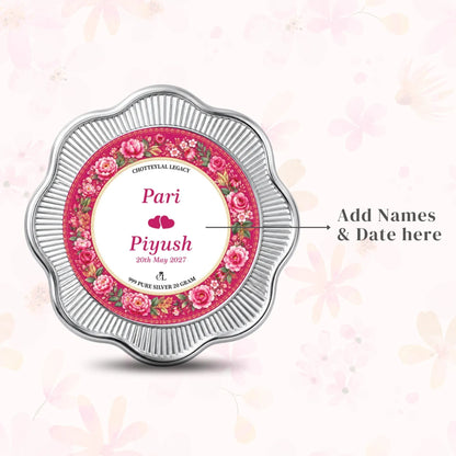 Chotteylal & Sons Customised Wedding Silver Coin