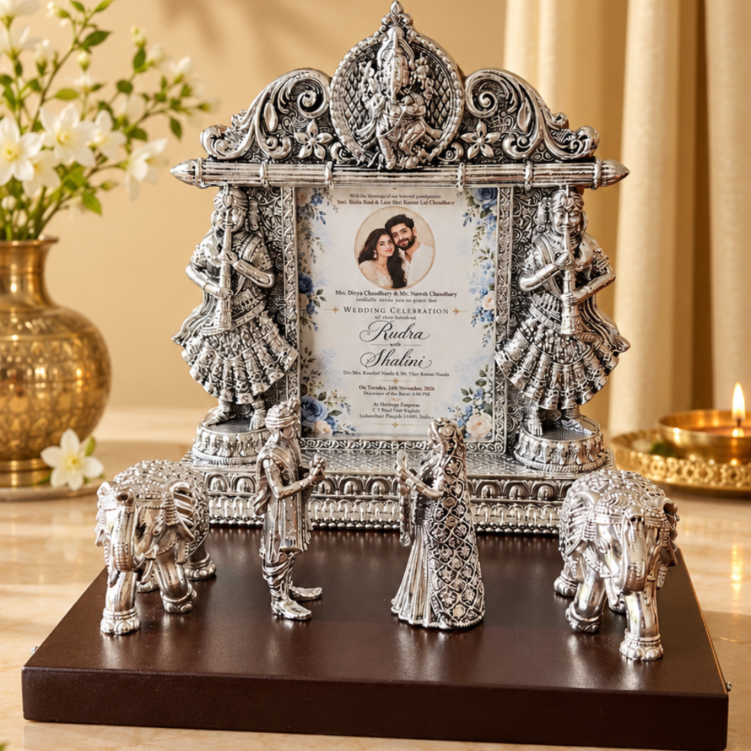 Royal First Wedding Invitation Frame