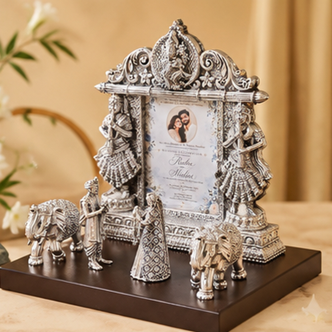 Royal First Wedding Invitation Frame