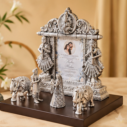 Royal First Wedding Invitation Frame