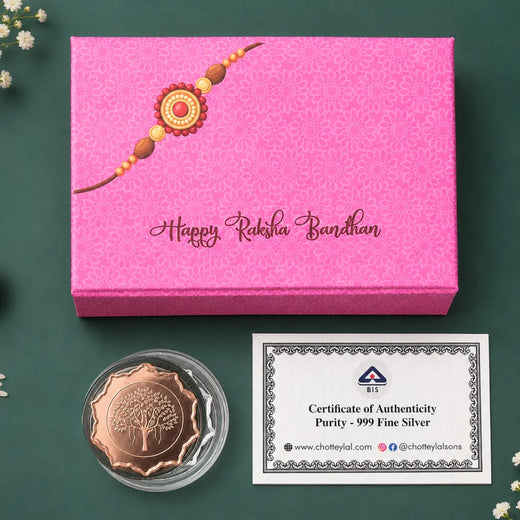 999 Pure Silver Raksha Bandhan Celebration Gift Box