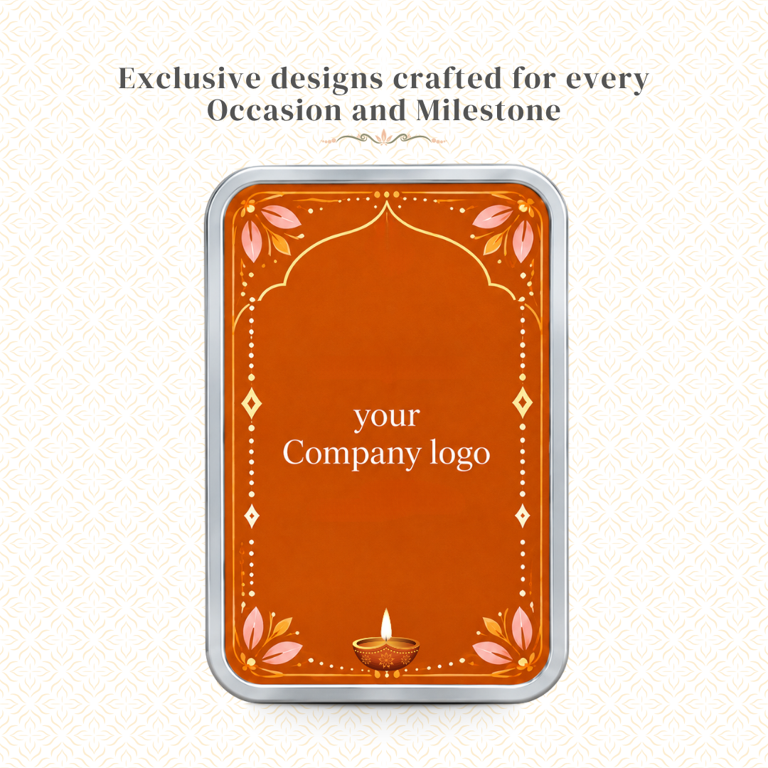 Diwali Wishes — 5g Silver Bar, Add Your Logo