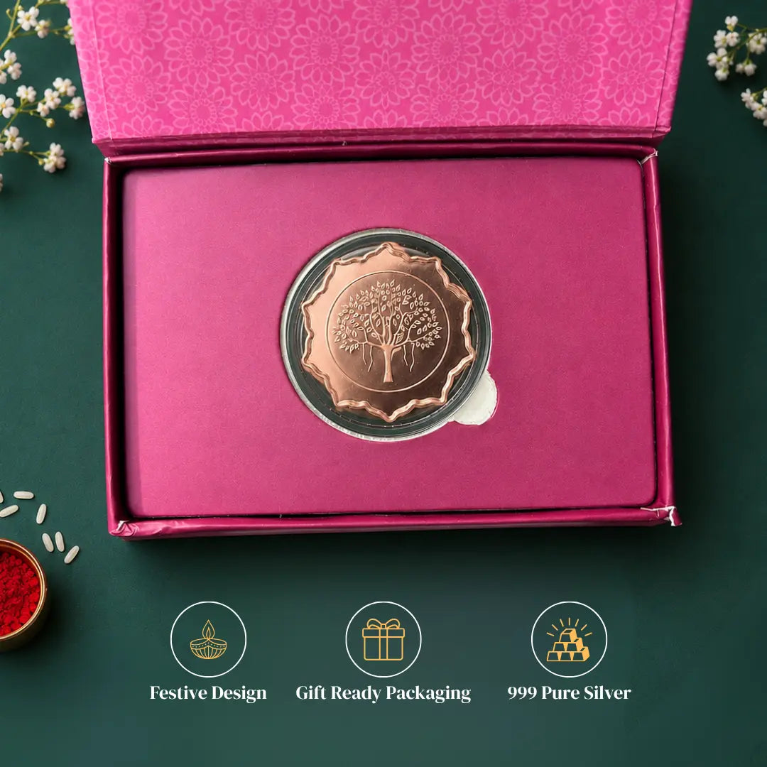 999 Pure Silver Raksha Bandhan Celebration Gift Box