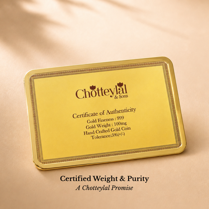 100mg Gold King (Raja Rani) Coin – Royal Legacy Premium Gift Box