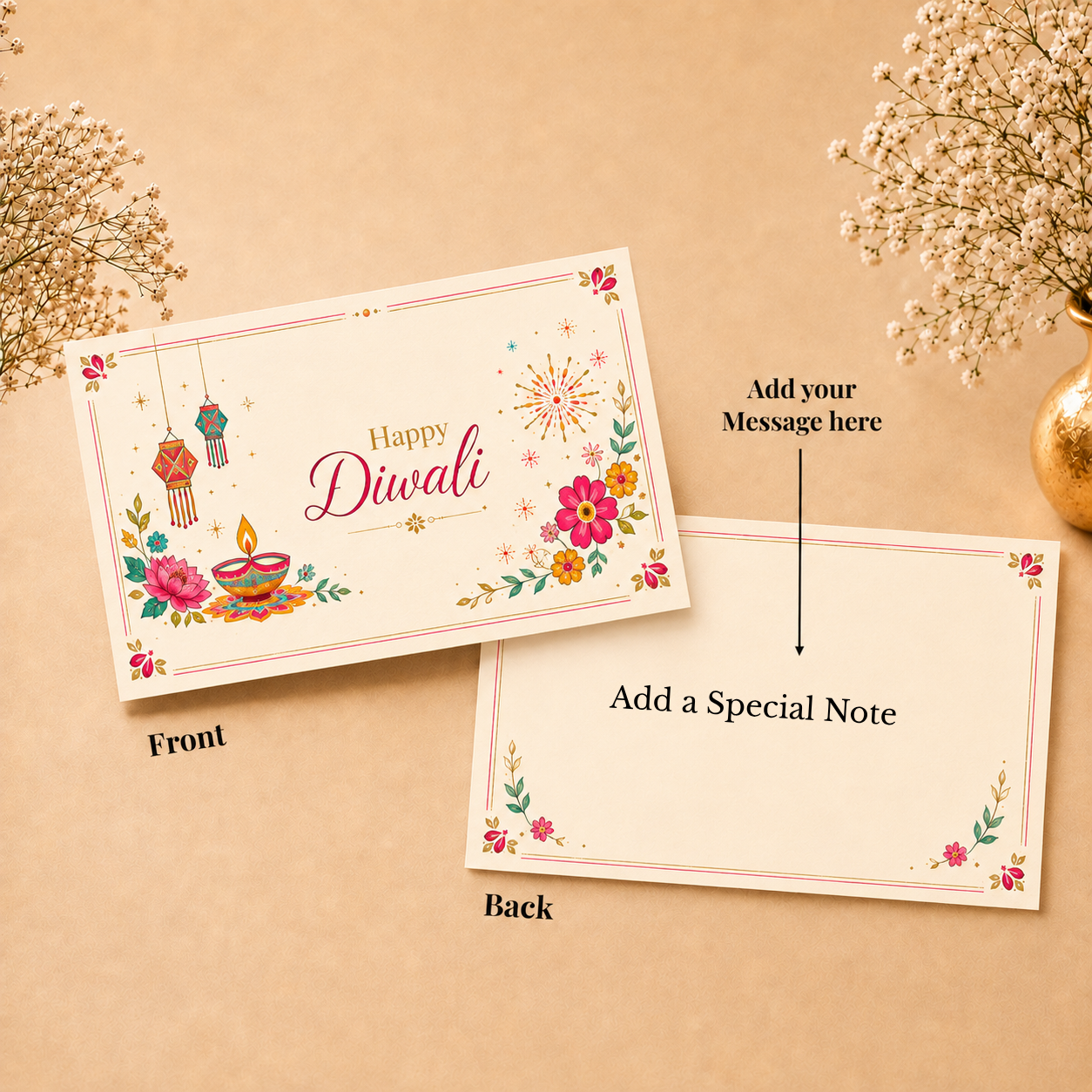Happy Diwali - Timeless 40g Silver Coin Set - Add Logo/Message