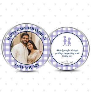 Forever Bond Personalised Raksha Bandhan Silver Coin Gift for Sister