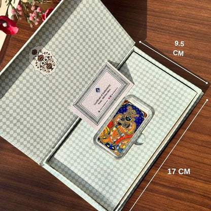 Banke Bihari Ji, Bar Shape, 20 gm, 999 Silver Coin Box Set