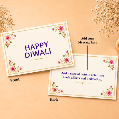 Signature Happy Diwali 10g Lotus Coin Set - Add Logo/Message