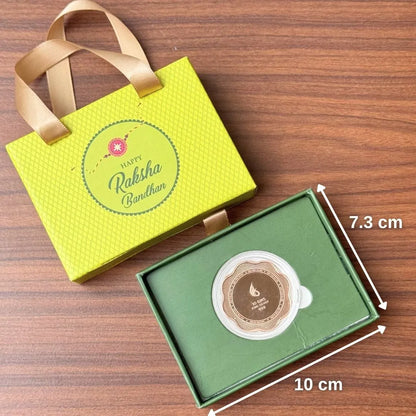 Evergreen Love Raksha Bandhan 10 gram Silver Coin - 999 Purity Silver Coin