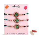 Men's Rakhi - Mor Pankh  Design - Set of 3