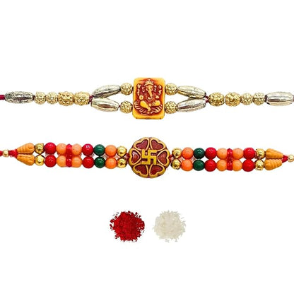 Men's Rakhi - Set of 2  Beautiful Thread Design