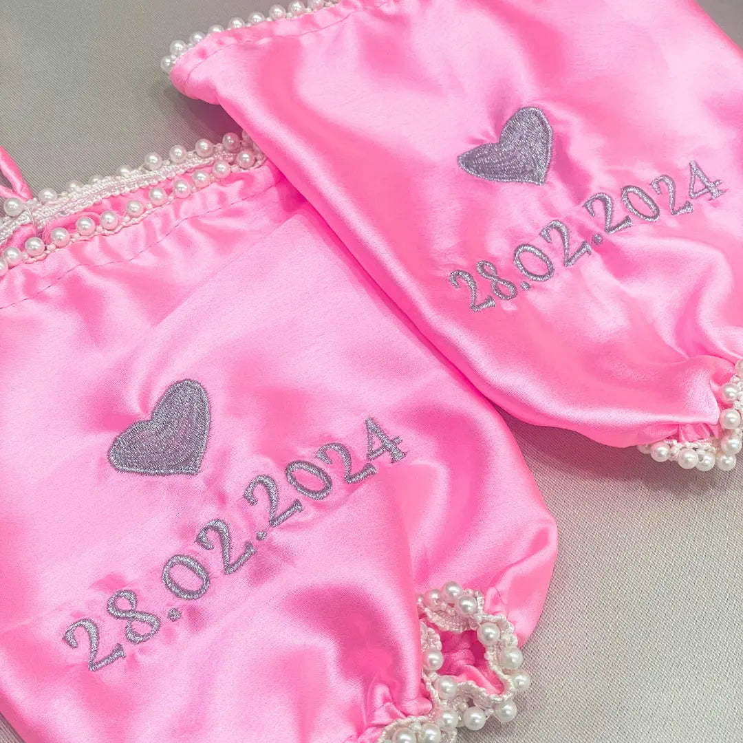 Customizable Date Design Baby Pink Chooda Cover