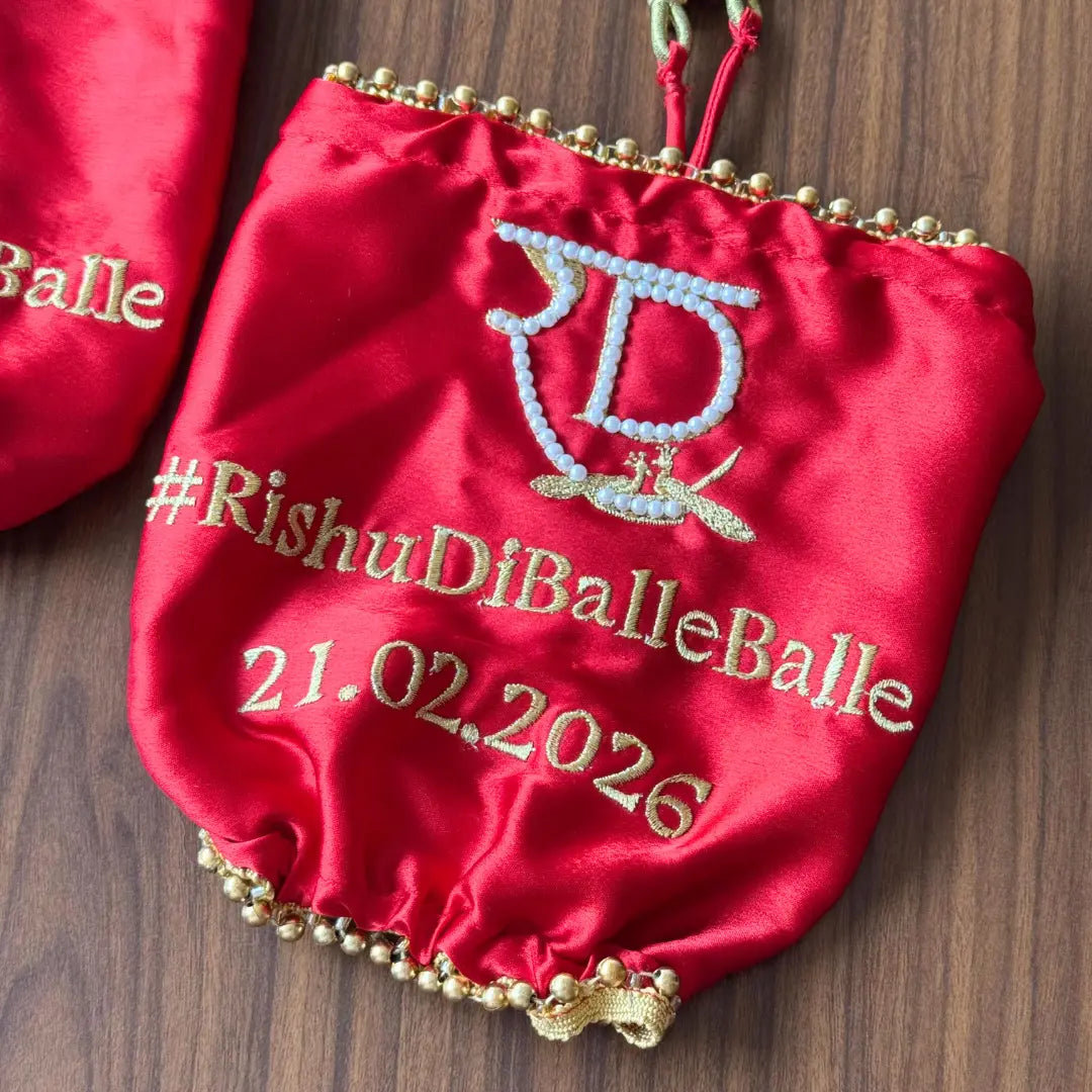 Premium Customised Red Traditional Chooda Cover for the Modern Bride