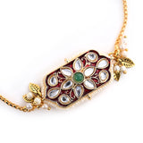 Pair Rakhi - Beatiful Kundan , Pearl  Work