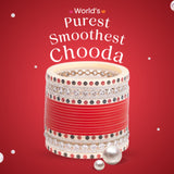 Pure Pearl Exquisite Diamond Dark Red Chooda