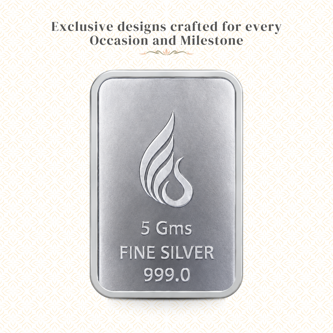 Diwali Wishes — 5g Silver Bar, Add Your Logo