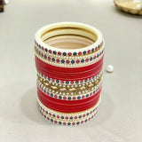 Pure Pearl Dazzling Stone Red Chooda