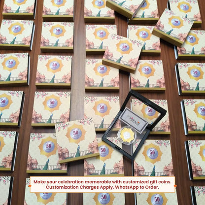 Lotus In Hand, Gold Finish, Lotus Shape, Single (5 Gram), 999 Purity Silver Coin - Ready To Ship