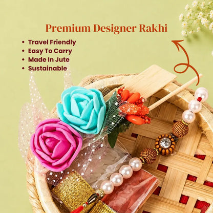 Arpan Rakhi With Mini Tilak Tray Set