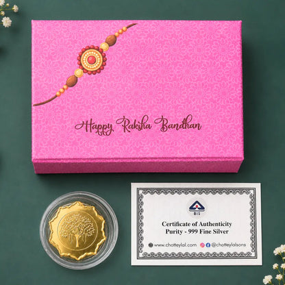 Raksha Bandhan Special 999 Pure Silver Coin Gift Box