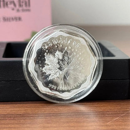 Banyan Tree, Silver, Octagon Shape, 2 gm, 999 Purity Silver Coin - Ready To Ship